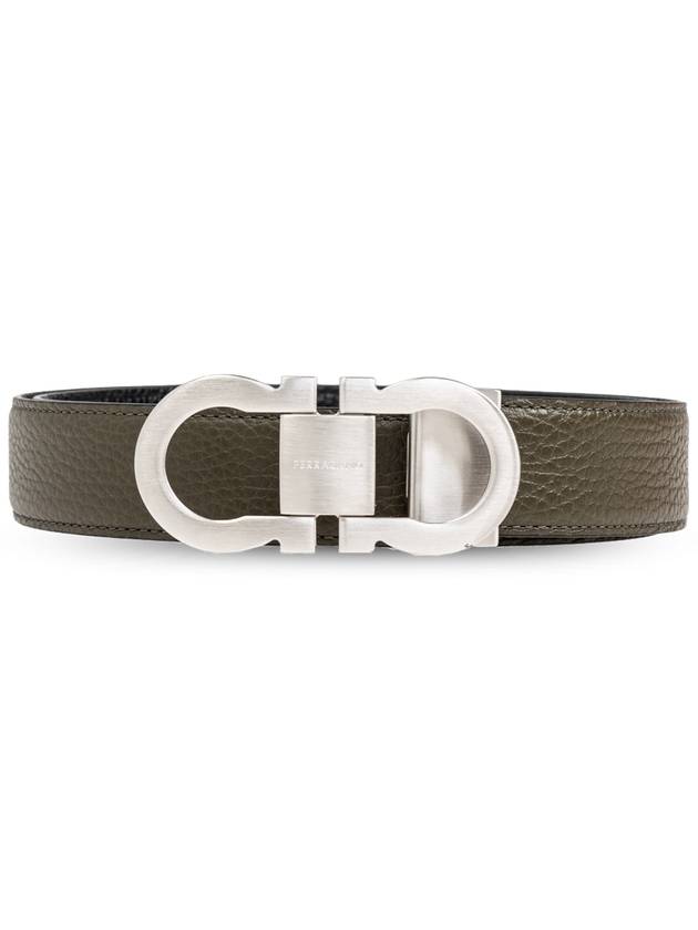 FERRAGAMO Reversible Belt, Men's, Green - SALVATORE FERRAGAMO - BALAAN 1