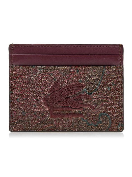 Paisley Card Wallet Brown - ETRO - BALAAN 1