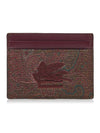 Paisley Card Wallet Brown - ETRO - BALAAN 2