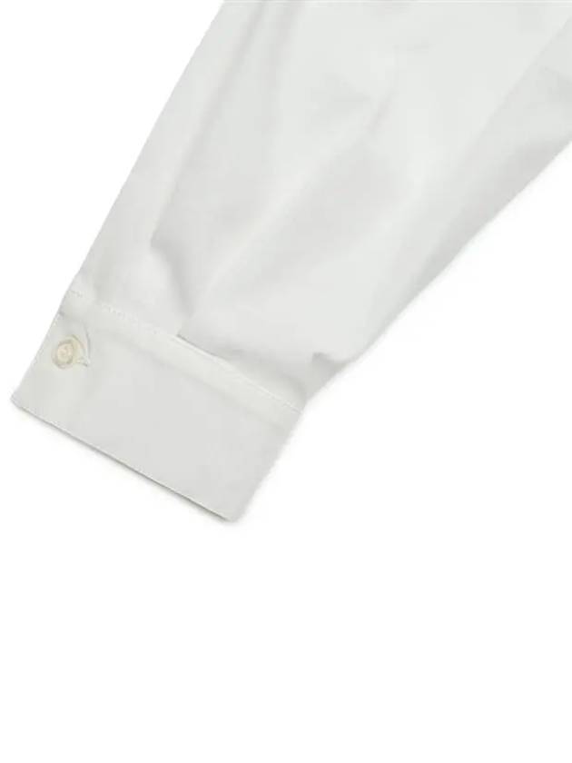 Tie Detail Crop Shirt White - AMI - BALAAN 5