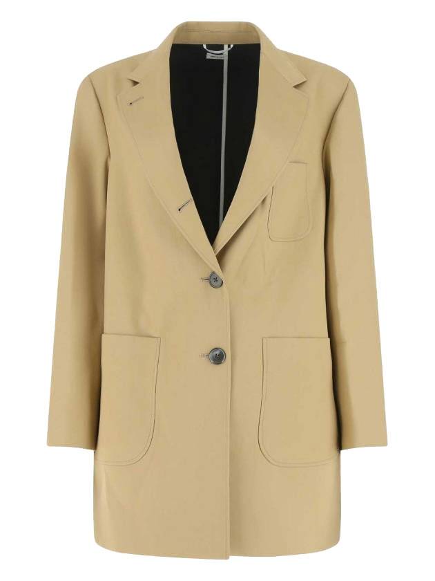 Mackintosh Oversized Single Coat Beige - THOM BROWNE - BALAAN.