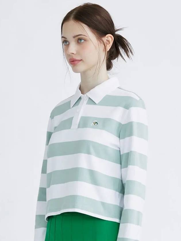 Striped collar sweatshirt MINT - 20THHOLE - BALAAN 5