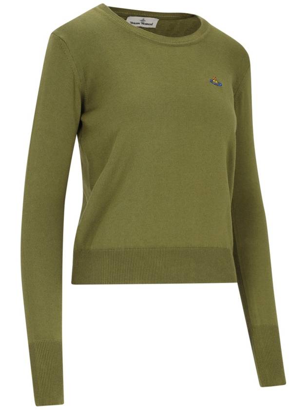 ORB Embroid Logo Knit Top Green - VIVIENNE WESTWOOD - BALAAN 3