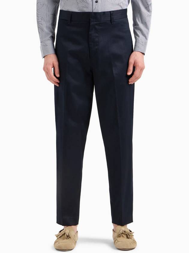 Straight Pants 3D1PE11NQTZ 0920 Blue - EMPORIO ARMANI - BALAAN 3