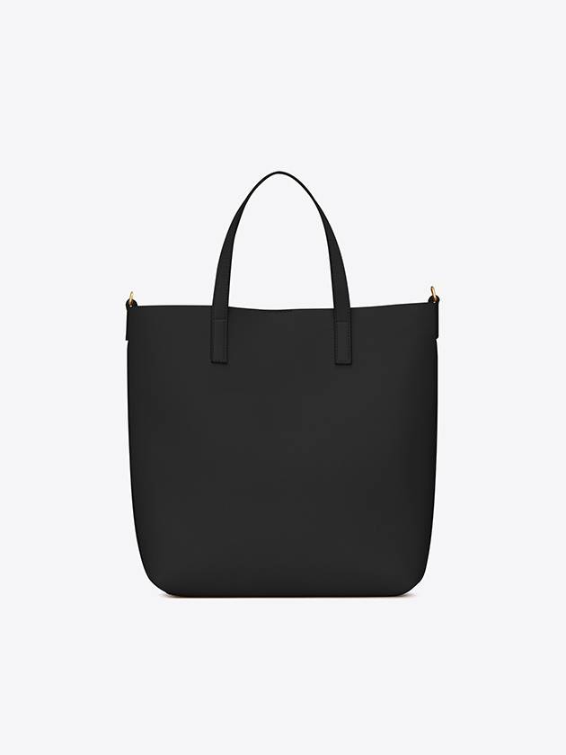 Shopping Toy Supple Leather Tote Bag Black - SAINT LAURENT - BALAAN 4