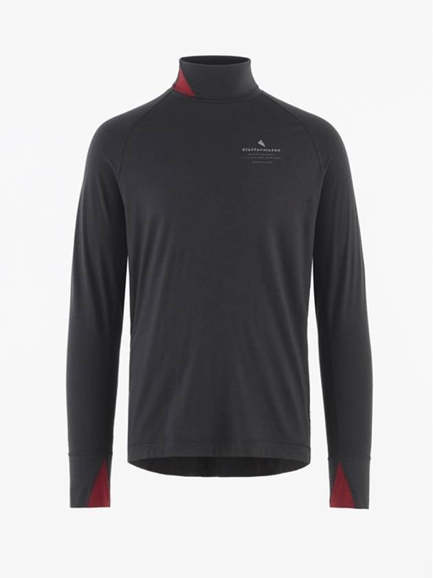 Men's Fafne Turtleneck Long Sleeve T-Shirt Raven - KLATTERMUSEN - BALAAN 2