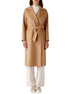 Cles Cashmere Silk Wool Single Coat Camel - MAX MARA - BALAAN 2