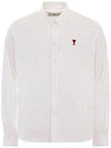 De Coeur Long Sleeve Shirt Ivory - AMI - BALAAN 2