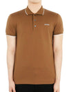 Men s Logo Cotton PK Short Sleeve Brown UB358A5 B746 D05 - ERMENEGILDO ZEGNA - BALAAN 2