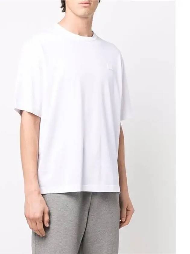 Face Patch Short Sleeve T-Shirt White - ACNE STUDIOS - BALAAN 4