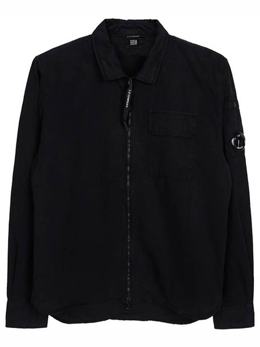 C.P Company Gabardine Buttoned Pockets Zipper Jacket Black - CP COMPANY - BALAAN 2