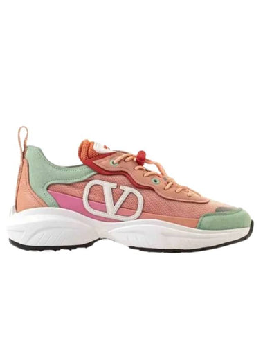 Women's Shegoes Low Top Sneakers Pink - VALENTINO - BALAAN 1