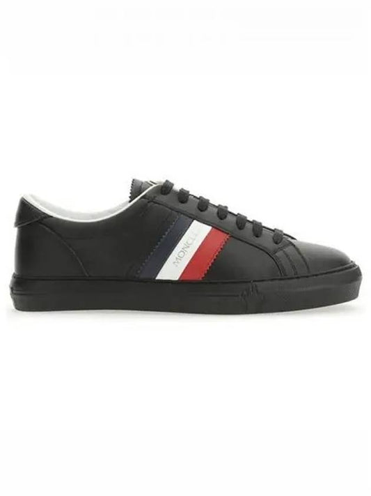 4M00300 01A9A 999 New Monaco Leather Sneakers Black Men s Shoes TJ 270012 - MONCLER - BALAAN 1