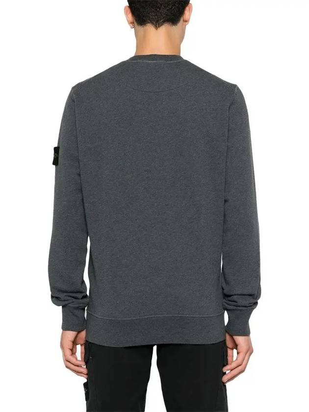 Compass Patch Cotton Sweatshirt Grey - STONE ISLAND - BALAAN 4