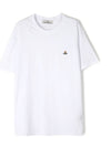 Chest ORB Logo Short Sleeve T-Shirt White - VIVIENNE WESTWOOD - BALAAN 2