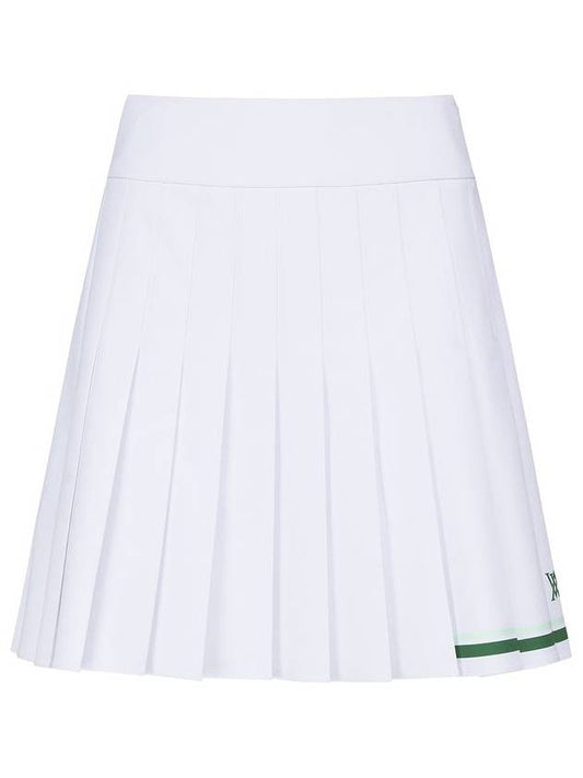 WOMEN LOGO BAND PLEATS SKIRT - ANEWGOLF - BALAAN 1