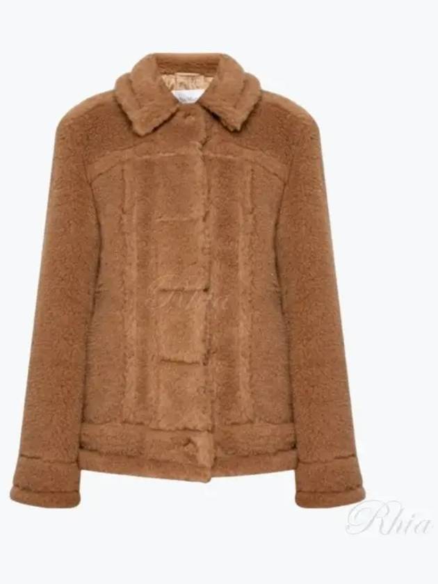 Women s Tenino Teddy Short Outerwear Jacket TTEDDINO 001 - MAX MARA - BALAAN 1