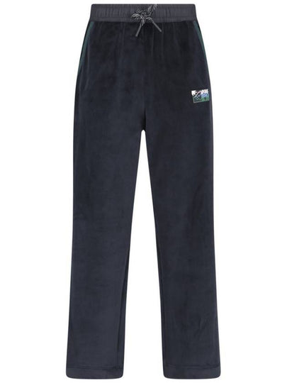 Velvet Drawstring Track Pants Black - MONCLER - BALAAN 2