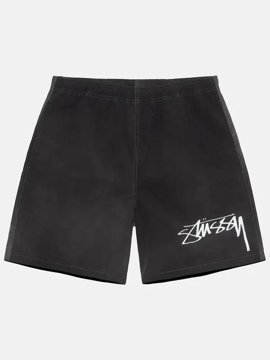 Wave dye nylon shorts black 112316 - STUSSY - BALAAN 1