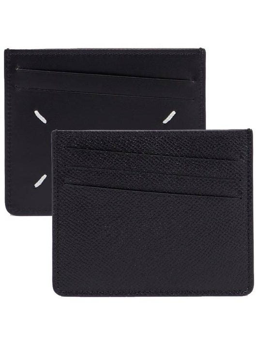 Stitch Diagonal Card Wallet Black - MAISON MARGIELA - BALAAN 2