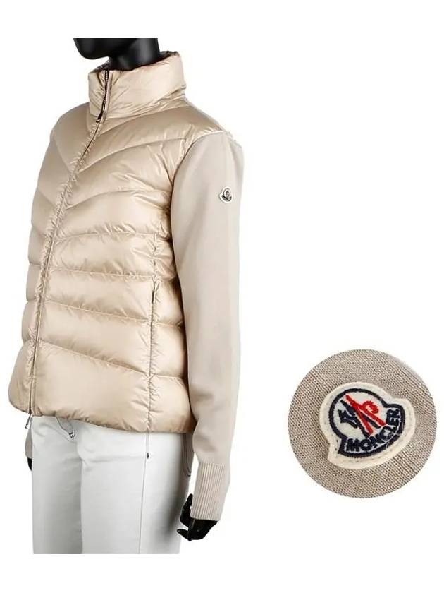 9B00024 M1131 200 Logo Patch Padded Wool Cardigan - MONCLER - BALAAN 1