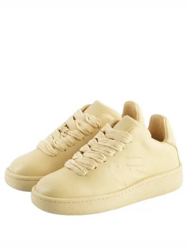 Bubble Leather Low-Top Sneakers Yellow - BURBERRY - BALAAN 2