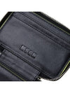 Logo Zip Around Half Wallet Black - MSGM - BALAAN 10