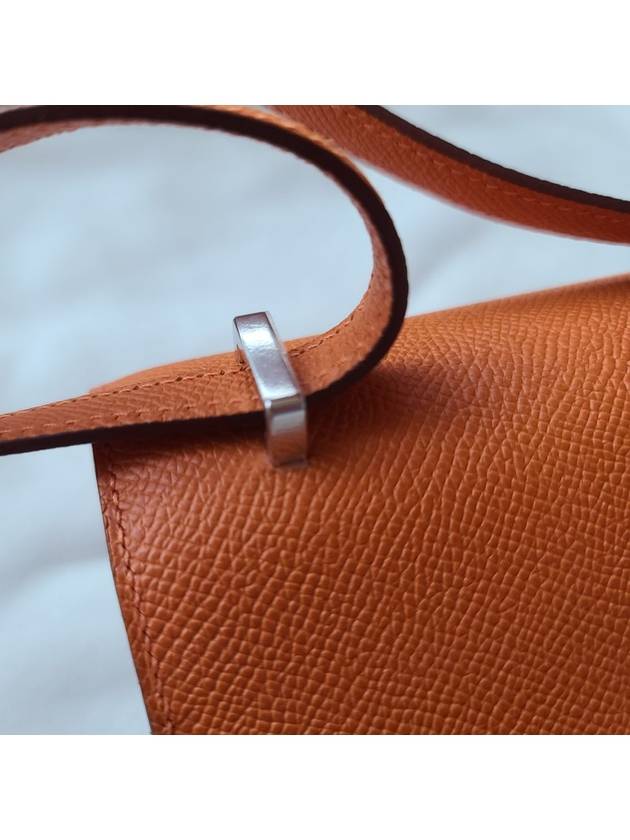 Constance 3 mini bag B engraved Appsong silver engraved orange H083905CK93 latest product - HERMES - BALAAN 8