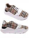 Vintage Check Suede Leather Sneakers Archive Beige - BURBERRY - BALAAN 3