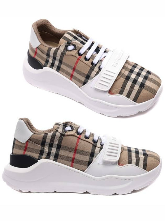 Vintage Check Suede Leather Sneakers Archive Beige - BURBERRY - BALAAN 2