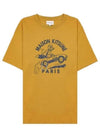 Racing Fox Short Sleeve T-Shirt Yellow - MAISON KITSUNE - BALAAN 2