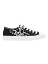 ORB Logo Low Top Sneakers Black - VIVIENNE WESTWOOD - 1