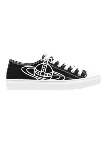 ORB Logo Low Top Sneakers Black - VIVIENNE WESTWOOD - BALAAN 1