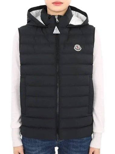 Kids KAMARIA Hooded Padded Vest Black 1A00057 54A81 999 12 14A Adults can be worn - MONCLER - BALAAN 1