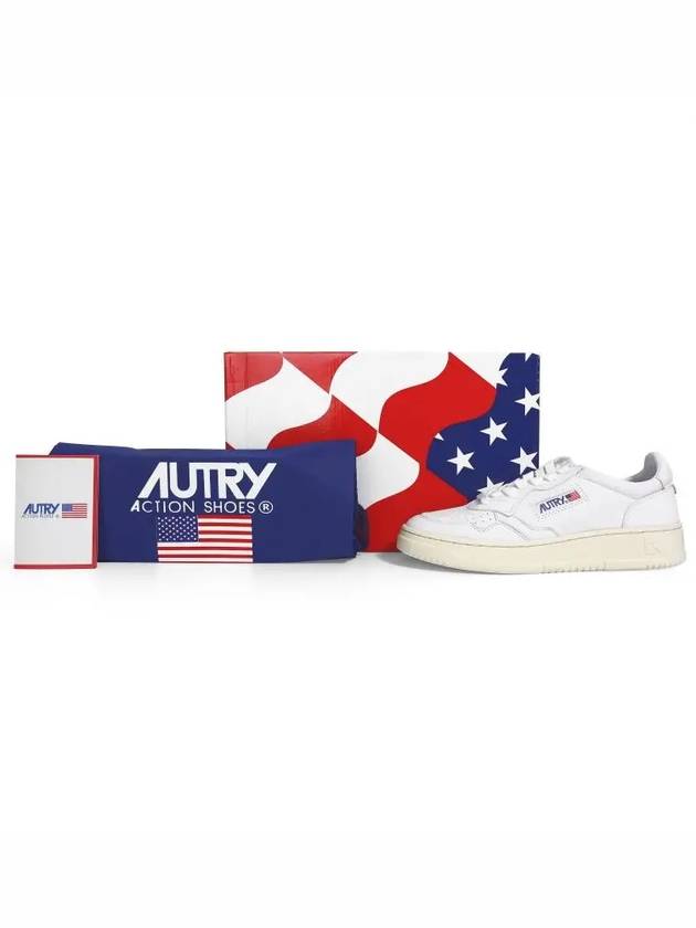 Medalist Goatskin Low Top Sneakers White - AUTRY - BALAAN 4