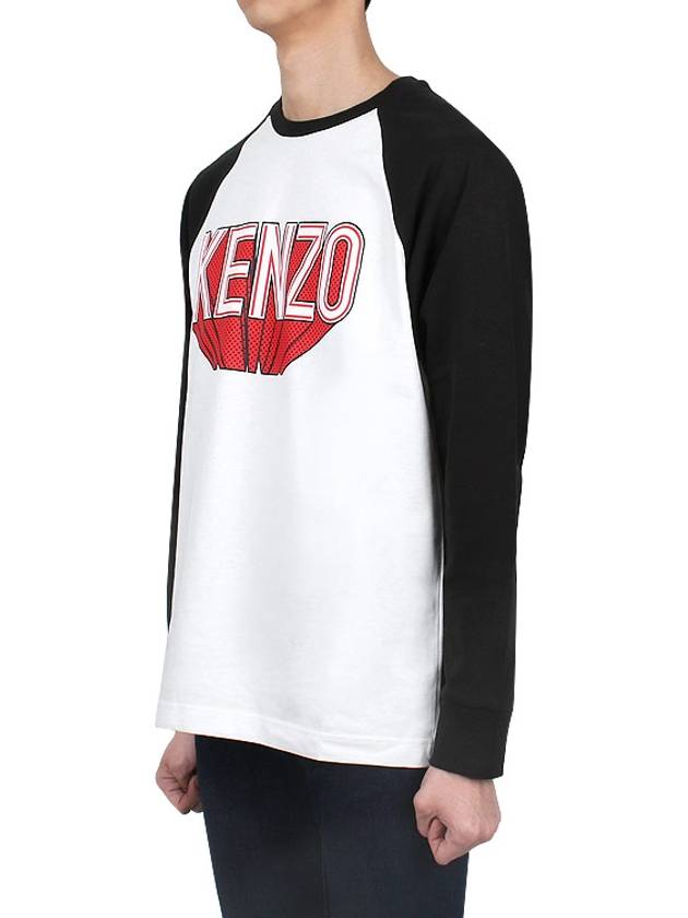 3D logo RAGLAN LS long sleeve t shirt 5TS105 4SI 02 - KENZO - BALAAN 3