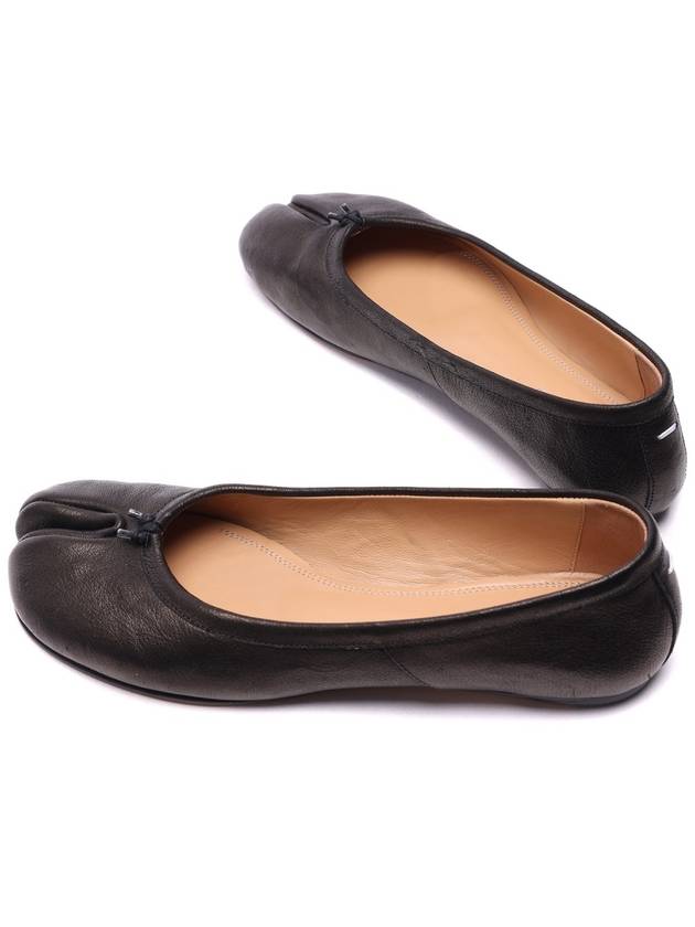 Tabi Leather Flat Black - MAISON MARGIELA - BALAAN 7