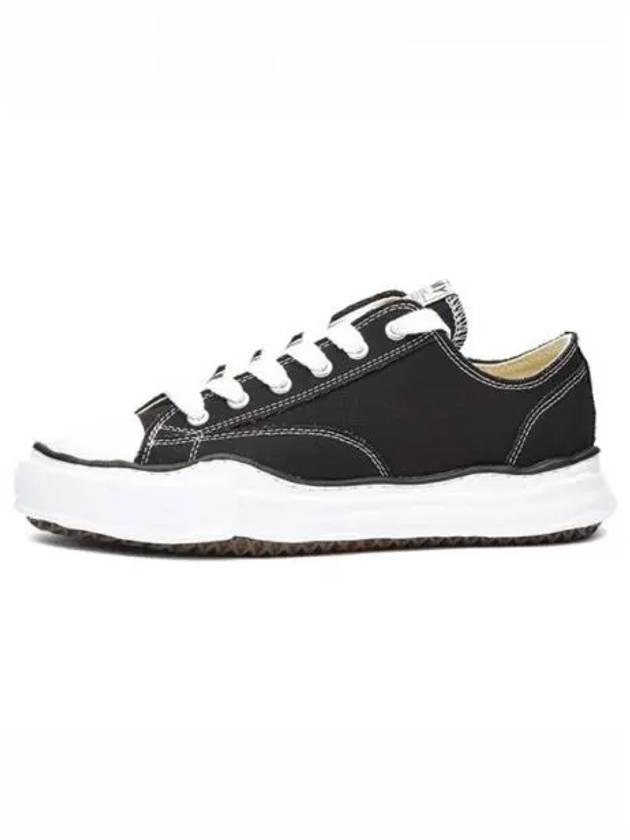 A01FW702 BK Peterson OG Sole Canvas Low Sneakers Black Shoes TEO 270224 - MAISON MIHARA YASUHIRO - BALAAN 1