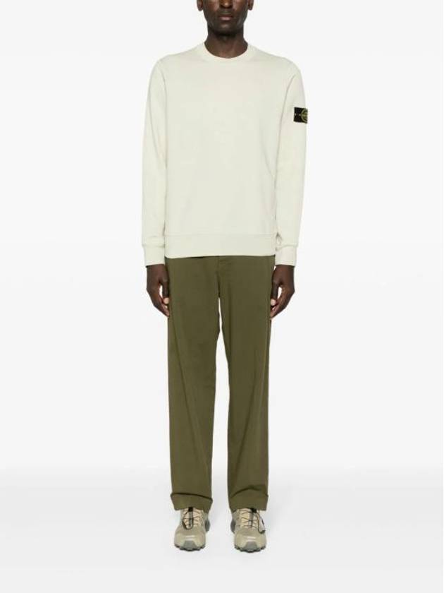 Wappen Patch Garment Dyed Sweatshirt Pistachio - STONE ISLAND - BALAAN 3