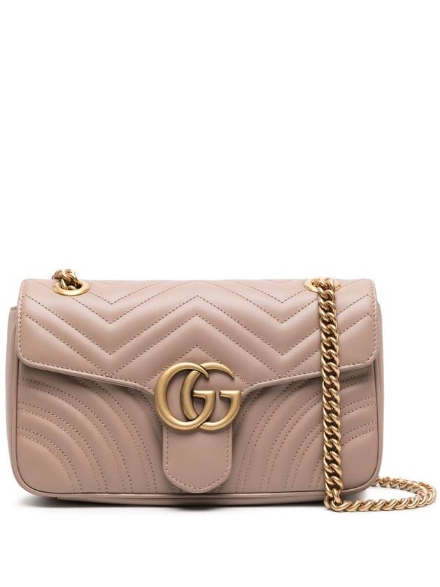 GG Marmont Matelasse Small Shoulder Bag Pink - GUCCI - BALAAN 2