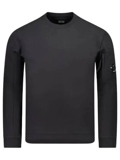 Diagonal Raised Fleece Sweatshirt Black - CP COMPANY - BALAAN 2