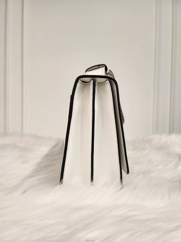 Daol Beomeo Branch Brushed leather shoulder bag white 1BD321 Condition S - PRADA - BALAAN 4