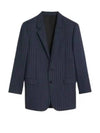 Tammy Striped Wool Blazer Jacket Navy - CELINE - BALAAN 2