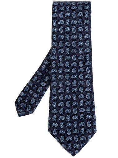 Etro Silk Tie, Men's, Navy Blue - ETRO - BALAAN 1