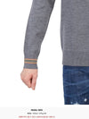 Men's Icon Striped Wool Long Sleeve T-Shirt Grey - BURBERRY - BALAAN 9