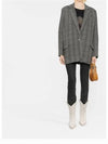 Women's Cikaito Oversize Coat Grey - ISABEL MARANT - BALAAN 3