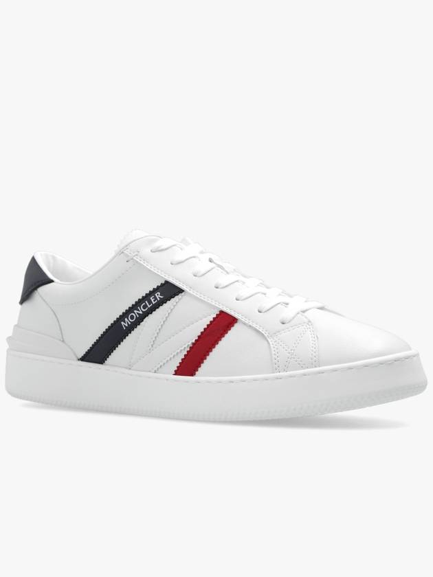 Men's Monaco Trainer Low Top Sneakers White - MONCLER - BALAAN 5