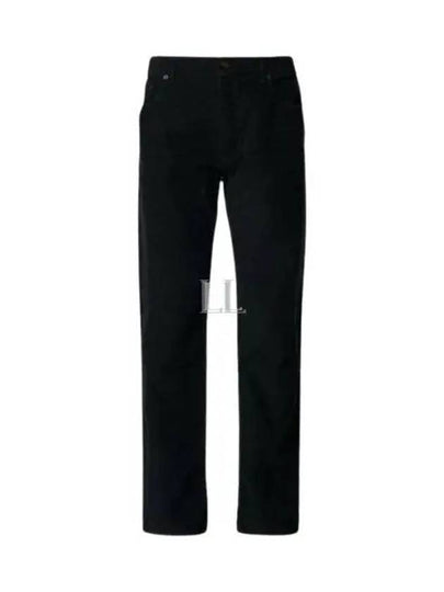 Corduroy Straight Leg Jeans Black - SAINT LAURENT - BALAAN 2