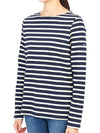 Women's Meridame II Striped Long Sleeve T-Shirt Marine Ecru - SAINT JAMES - BALAAN 3