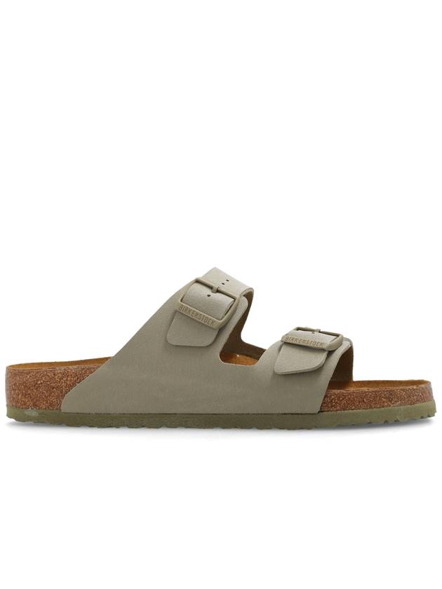 Arizona Birko-Flor Slippers Faded Khaki - BIRKENSTOCK - BALAAN 2